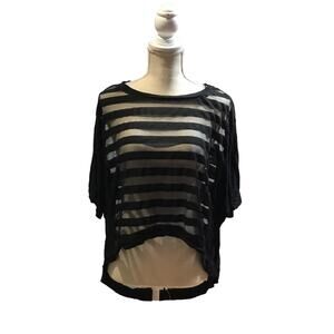 Lush Striped Sheer Top
